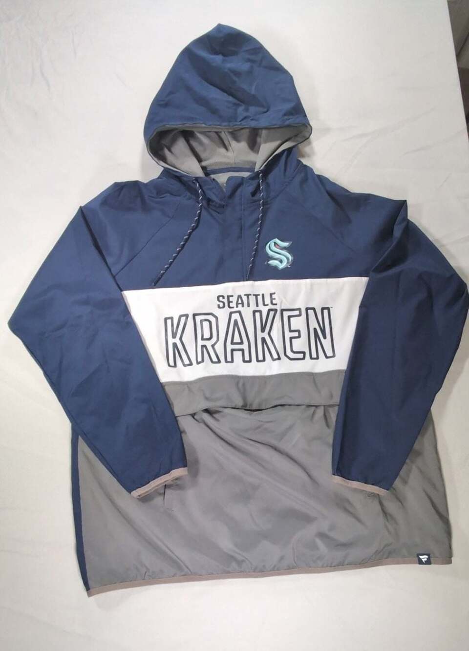 Seattle Kraken Hoodie Quarter-Zip Jacket